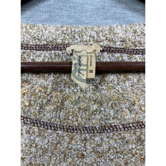 Buckle BKE Gimmicks M Plaid Sleeve Raglan Sweater Metallic Casual‎ - Picture 2 of 6